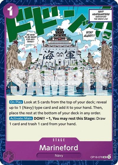 Marineford The Time of Battle One Piece card