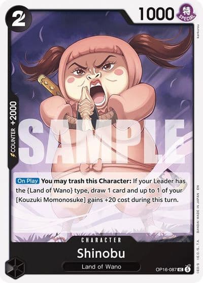Shinobu The Time of Battle One Piece card