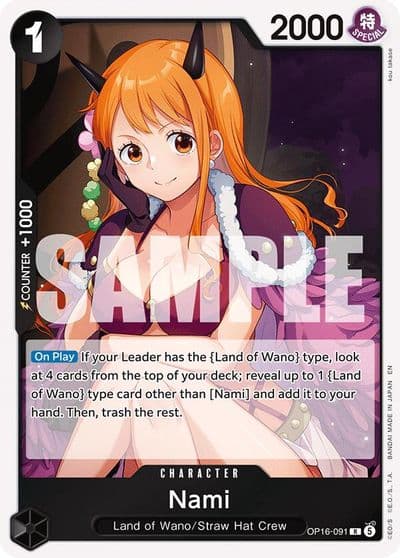 Nami The Time of Battle One Piece card