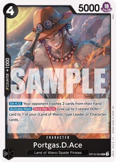 PortgasDAce 094 The Time of Battle One Piece card