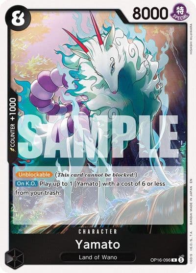 Yamato 096 The Time of Battle One Piece card