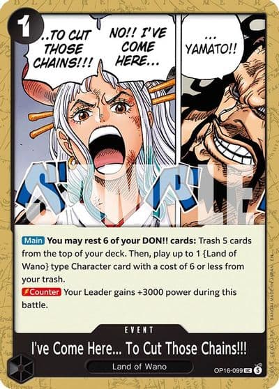 Ive Come Here To Cut Those Chains The Time of Battle One Piece card