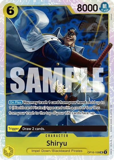 Shiryu The Time of Battle One Piece card