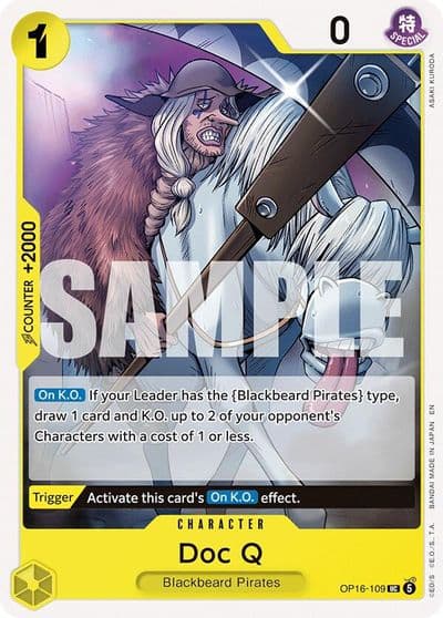 Doc Q The Time of Battle One Piece card