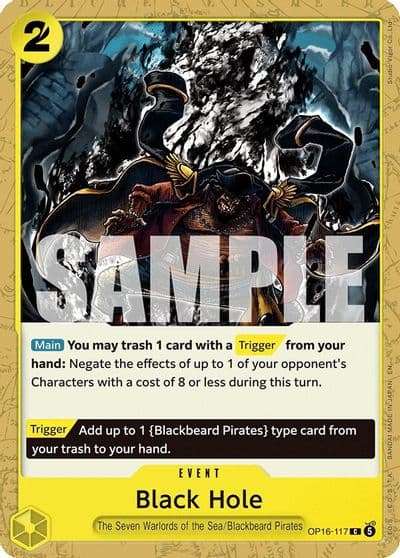 Black Hole The Time of Battle One Piece card