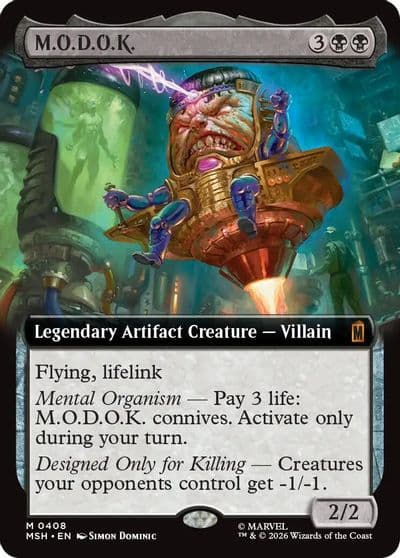 MODOK Extended Art Marvel Super Heroes Magic card