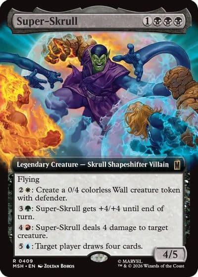 Super Skrull Extended Art Marvel Super Heroes Magic card