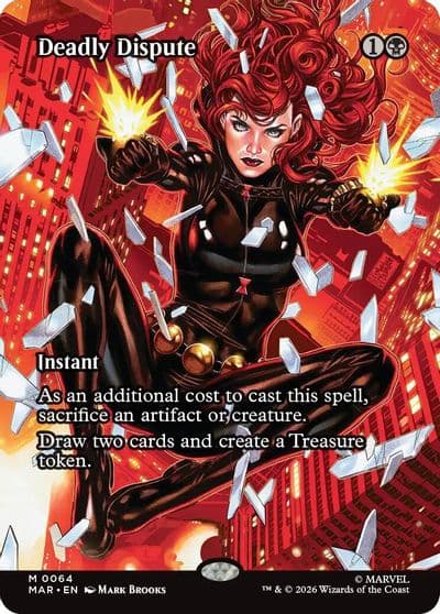 Deadly Dispute Borderless Marvel Universe Eternal-Legal Magic card