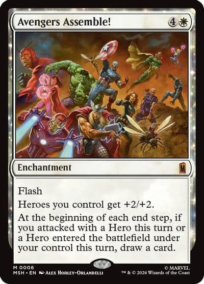 Avengers Assemble Marvel Super Heroes Magic card
