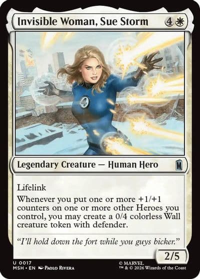 Invisible Woman Sue Storm Marvel Super Heroes Magic card