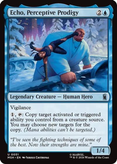 Echo Perceptive Prodigy Marvel Super Heroes Magic card