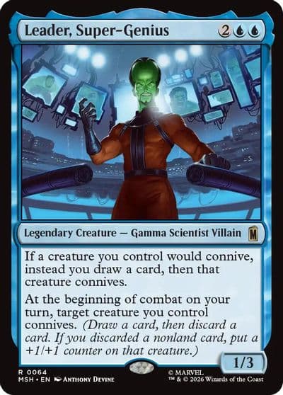 Leader Super Genius Marvel Super Heroes Magic card