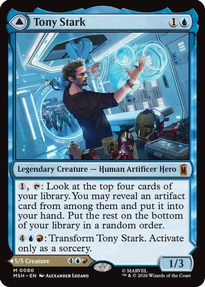 Tony Stark Marvel Super Heroes Magic card