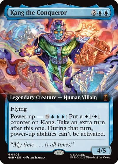 Kang the Conqueror Extended Art Marvel Super Heroes Magic card