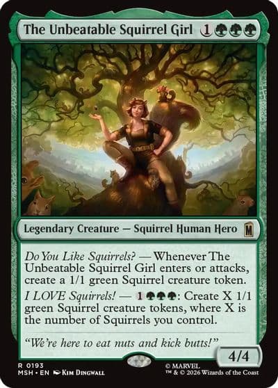 The Unbeatable Squirrel Girl Marvel Super Heroes Magic card
