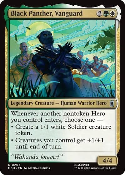 Black Panther Vanguard Marvel Super Heroes Magic card