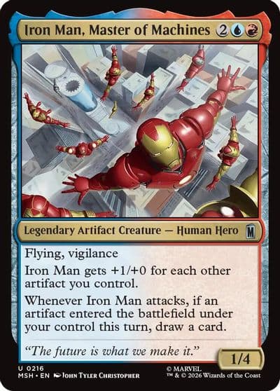 Iron Man Master of Machines Marvel Super Heroes Magic card