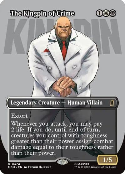The Kingpin of Crime Borderless 0374 Marvel Super Heroes Magic card