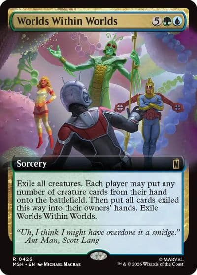 Worlds Within Worlds Extended Art Marvel Super Heroes Magic card