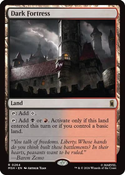 Dark Fortress Marvel Super Heroes Magic card