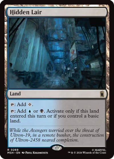 Hidden Lair Marvel Super Heroes Magic card