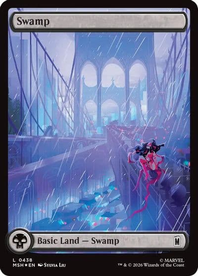 Swamp 0438 Surge Foil Marvel Super Heroes Magic card
