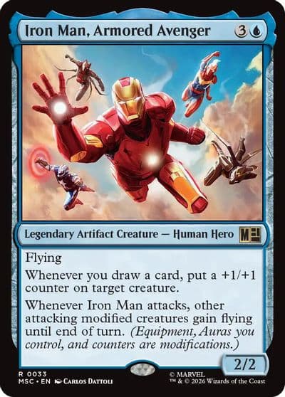 Iron Man Armored Avenger Commander: Marvel Super Heroes Magic card