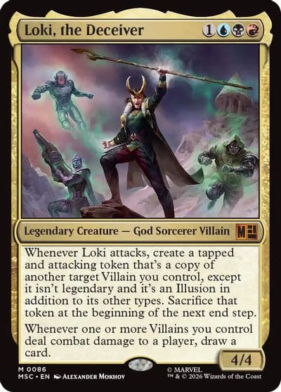 Loki the Deceiver Commander: Marvel Super Heroes Magic card