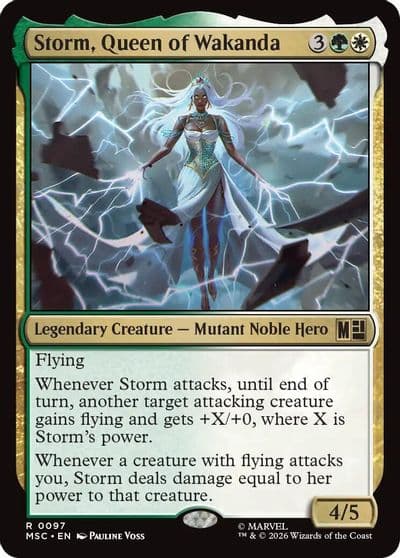 Storm Queen of Wakanda Commander: Marvel Super Heroes Magic card