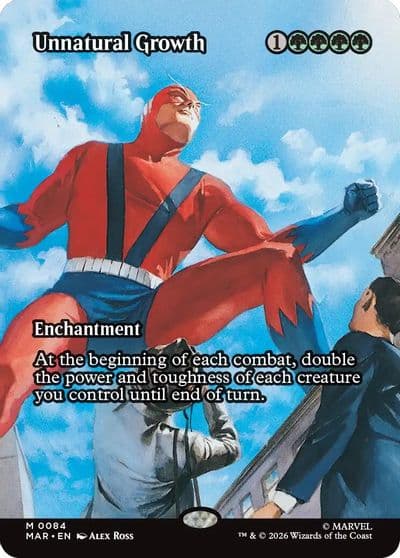Unnatural Growth Borderless Marvel Universe Eternal-Legal Magic card