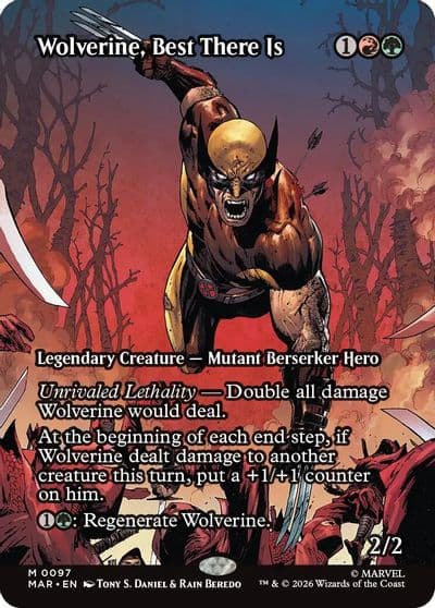 Wolverine Best There Is Borderless Marvel Universe Eternal-Legal Magic card