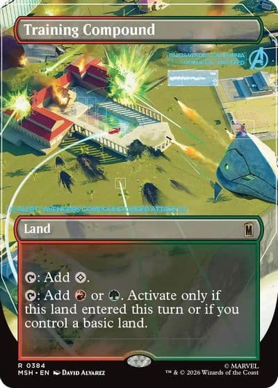 Training Compound Borderless Marvel Super Heroes Magic card