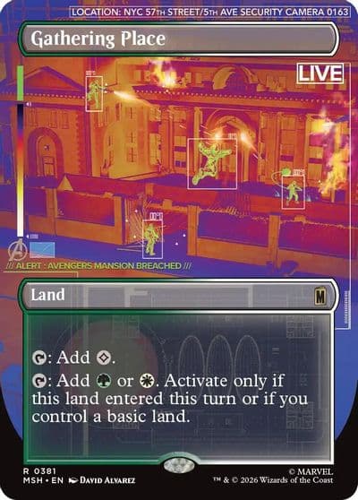 Gathering Place Borderless Marvel Super Heroes Magic card