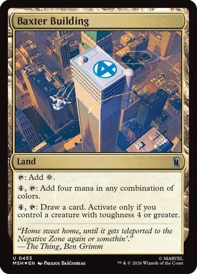 Baxter Building Surge Foil Marvel Super Heroes Magic card