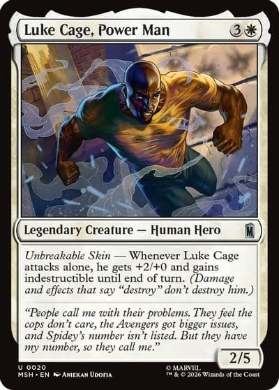 Luke Cage Power Man Marvel Super Heroes Magic card