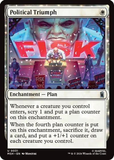 Political Triumph Marvel Super Heroes Magic card