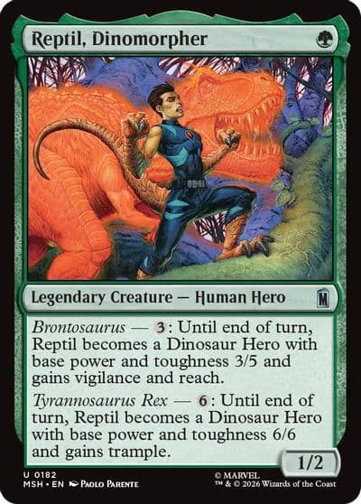 Reptil Dinomorpher Marvel Super Heroes Magic card