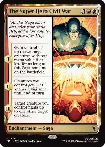 The Super Hero Civil War Marvel Super Heroes Magic card