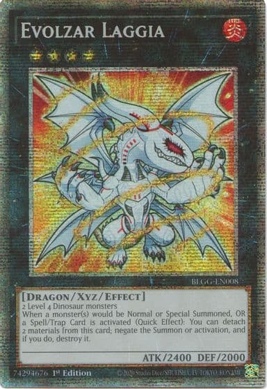 Evolzar Laggia Starlight Rare Battles of Legend: Glorious Gallery Yu-Gi-Oh! card