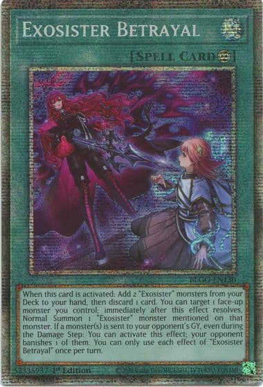 Exosister Betrayal Starlight Rare Battles of Legend: Glorious Gallery Yu-Gi-Oh! card