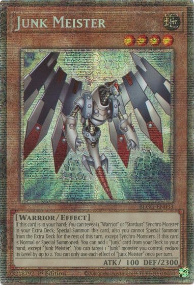 Junk Meister Starlight Rare Battles of Legend: Glorious Gallery Yu-Gi-Oh! card