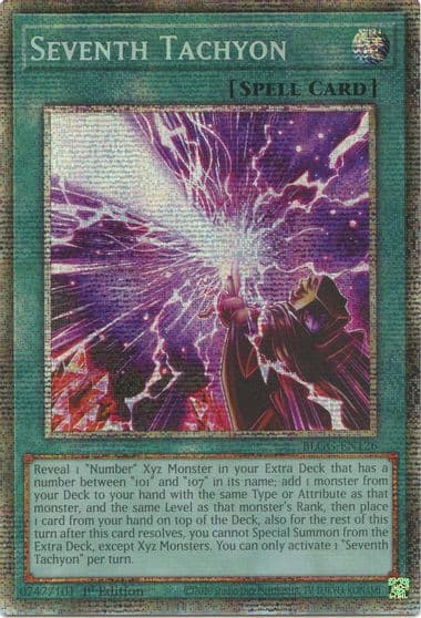 Seventh Tachyon Starlight Rare Battles of Legend: Glorious Gallery Yu-Gi-Oh! card