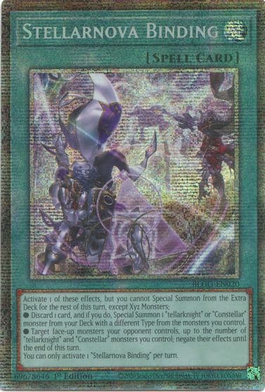Stellarnova Binding Starlight Rare Battles of Legend: Glorious Gallery Yu-Gi-Oh! card