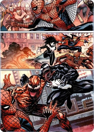 Maximum Carnage Art Card Gold Stamped Planeswalker Symbol Art Series: Marvel's Spider-Man Magic card