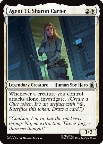 Agent 13 Sharon Carter Marvel Super Heroes Magic card