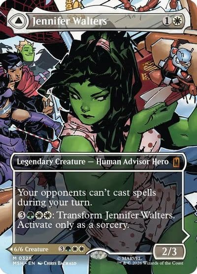 Jennifer Walters Borderless 0328 Marvel Super Heroes Magic card