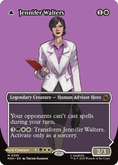 Jennifer Walters Borderless 0355 Marvel Super Heroes Magic card