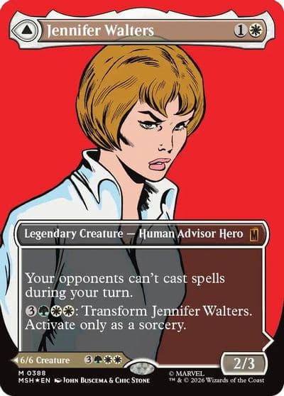 Jennifer Walters Borderless 0388 Marvel Super Heroes Magic card
