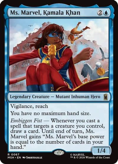 Ms Marvel Kamala Khan Marvel Super Heroes Magic card