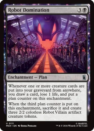 Robot Domination Marvel Super Heroes Magic card